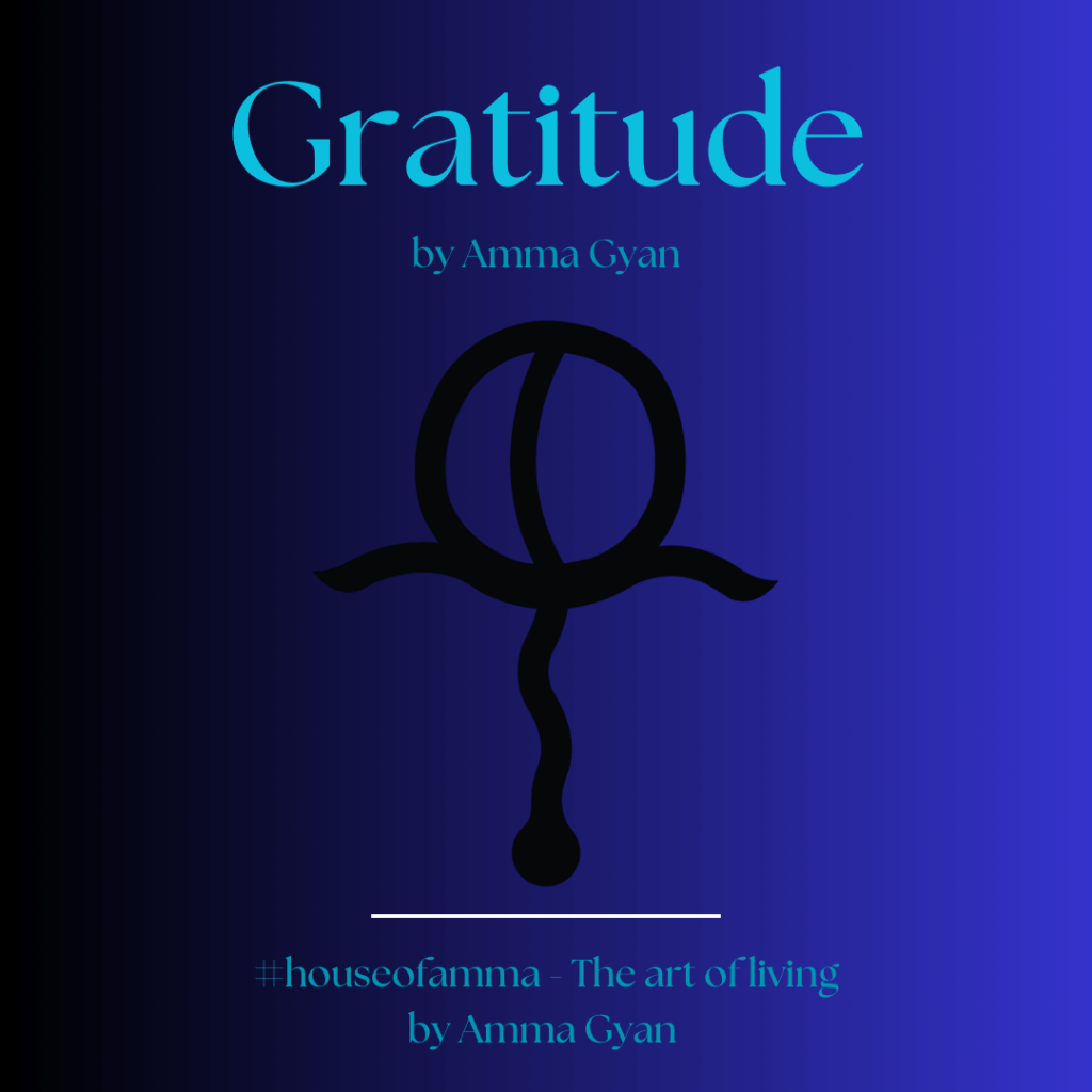Official Gratitude symbol by Amma Gyan founder of House of Amma and Amanartis
