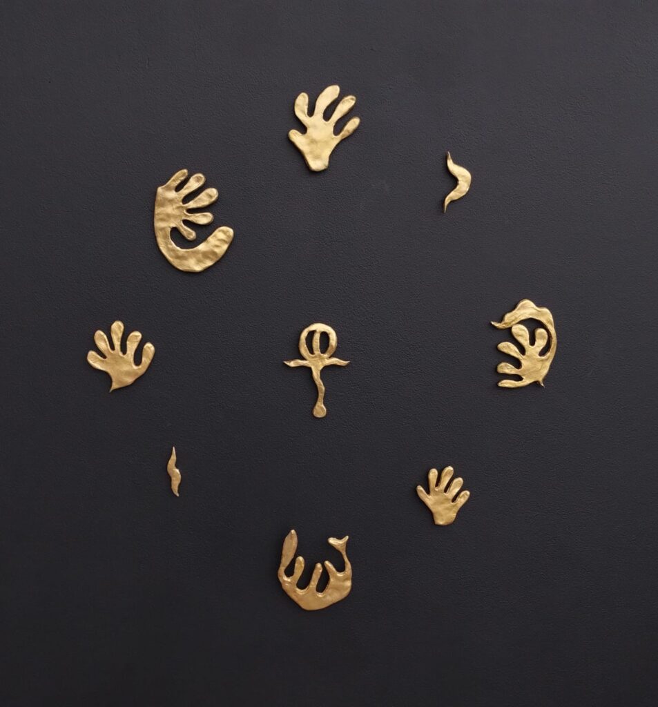 Mother Nature's Hands sculptures by Amma Gyan at the House of Amma founder and artist