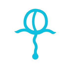 Gratitude symbol 2025 by Amma Gyan high res aqua